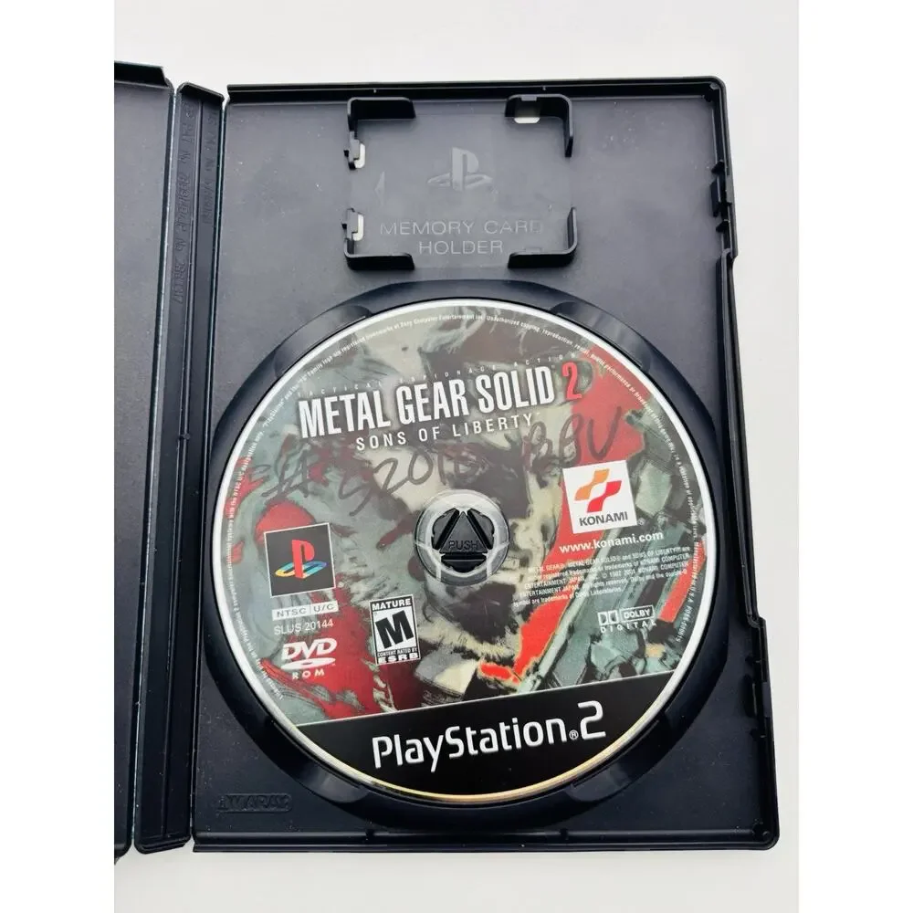 Metal Gear Solid 2 Sons Of Liberty Sony Playstation 2 PS2 Tested Works VG CIB